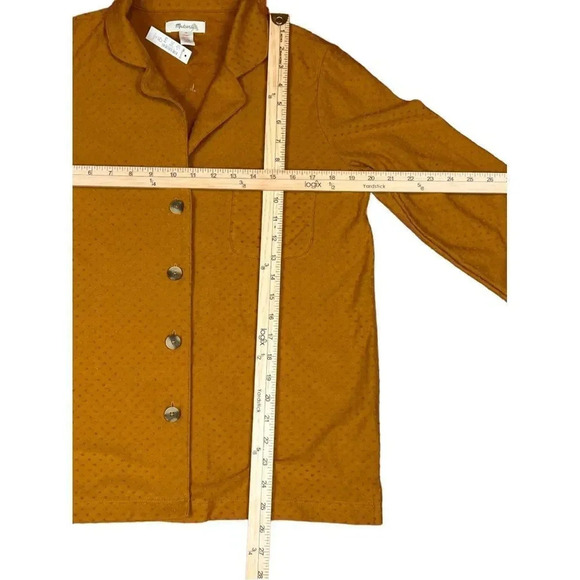 MAdewell Knit Bedtime Long-Sleeve Pajama Top in Clip-dot Size M New - Picture 8 of 16